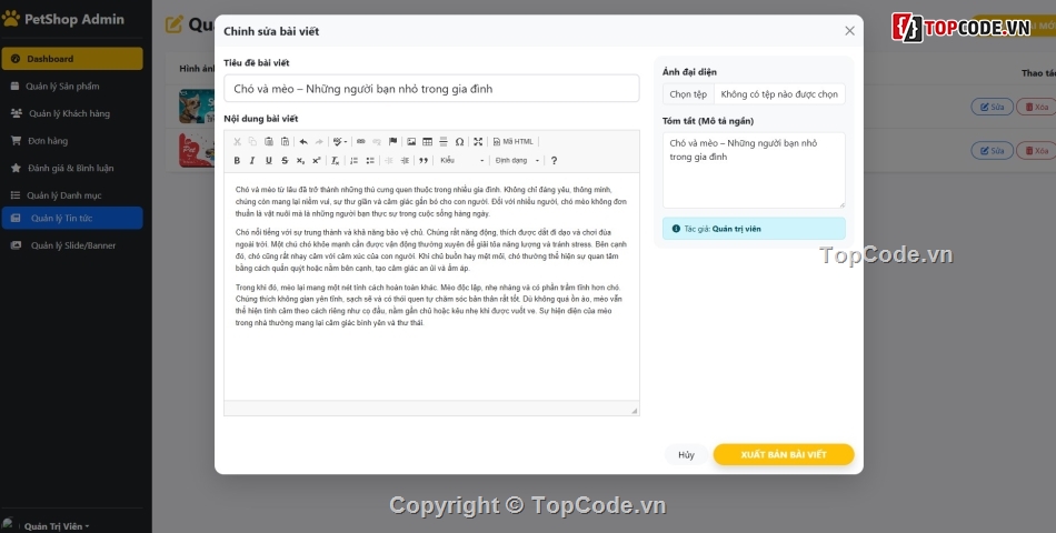 giao diện,giao hàng,petshop
